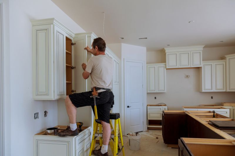Cherry Cabinet Installation